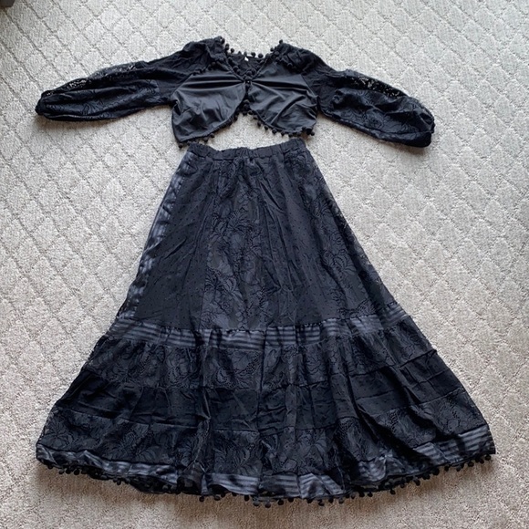 Non branded Two piece skirt n top bohemian Latin festival rodeo beach - Picture 1 of 7